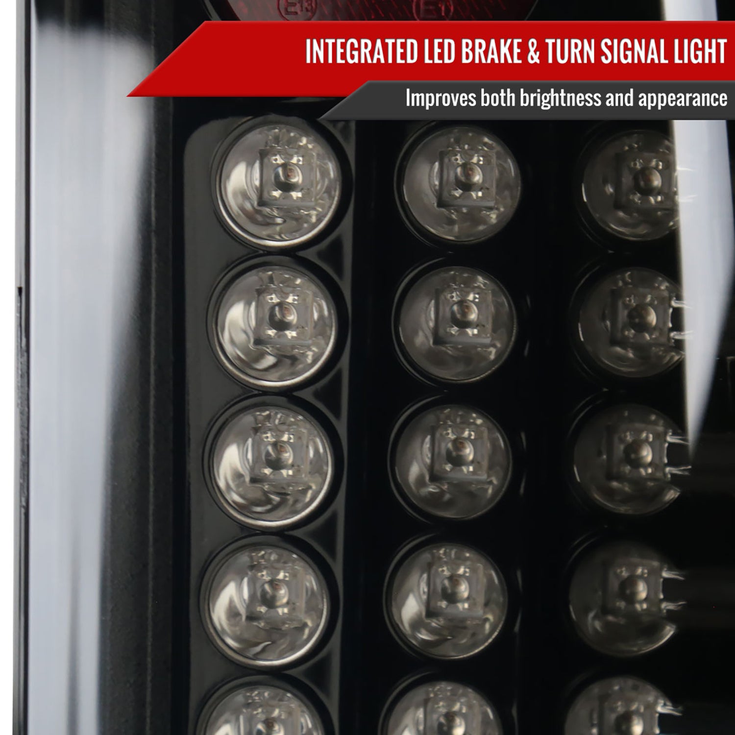 1997-2007 Ford F-150/F-250/350/450/550 LED Tail Lights Glossy Black/Smoke