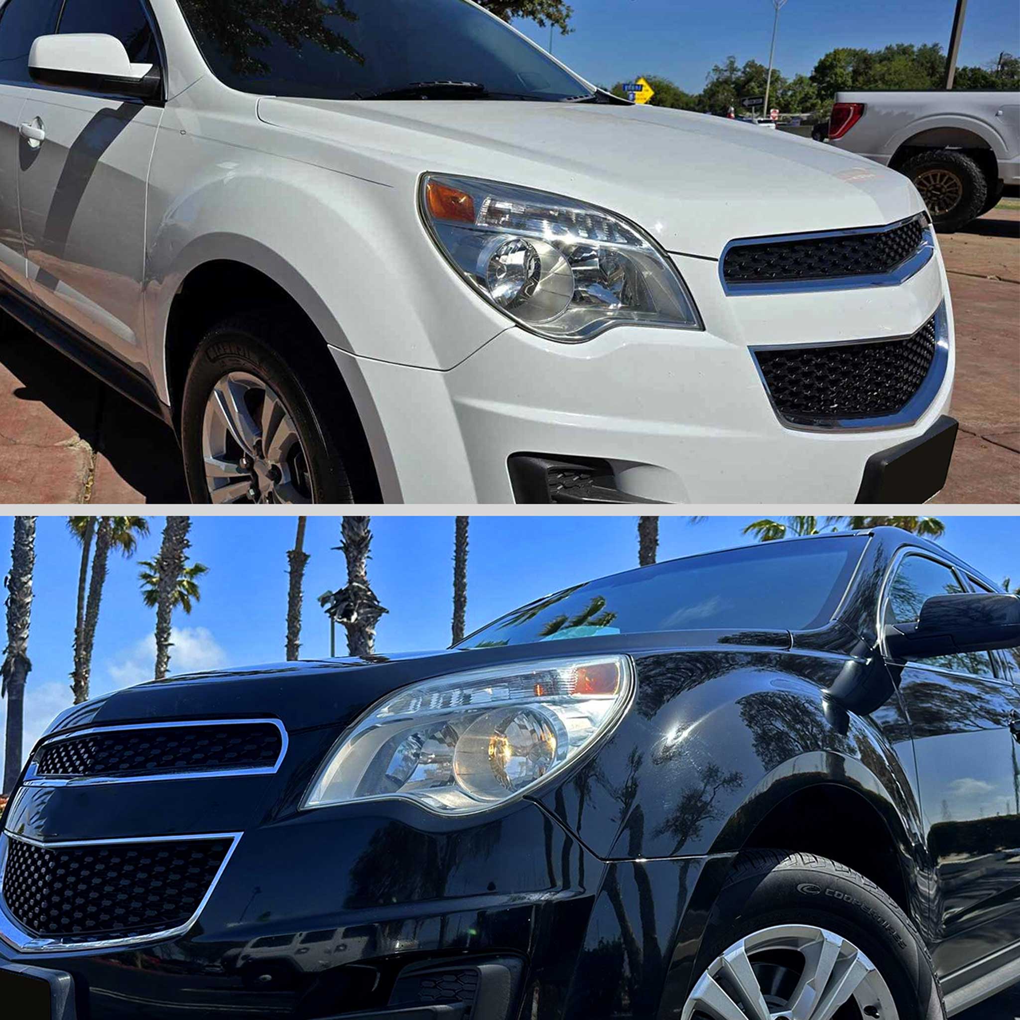 For Chevrolet Equinox 2010-2015 Factory Style Headlights Chrome Housing Clear Lens