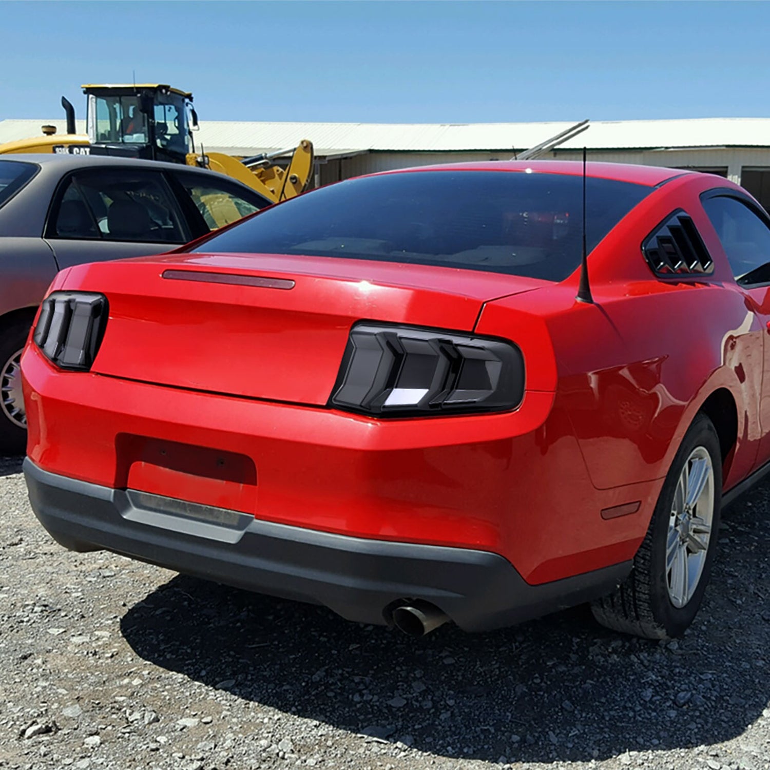 2010-2012 Ford Mustang Sequential LED Tail Lights Glossy Black/Smoke Lens