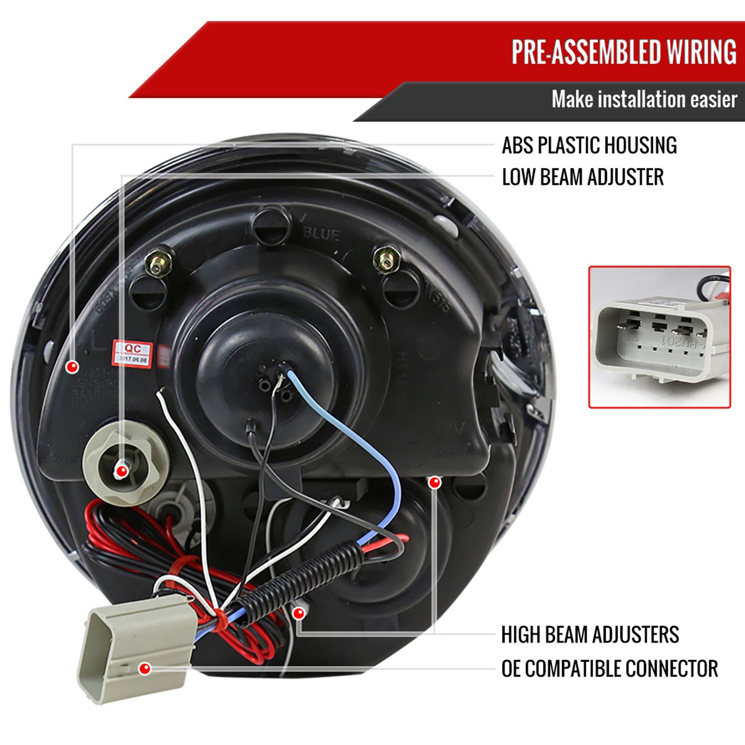 2002-2008 Mini Cooper R50 R53 R52 Single Halo Projector Headlights Matt Black