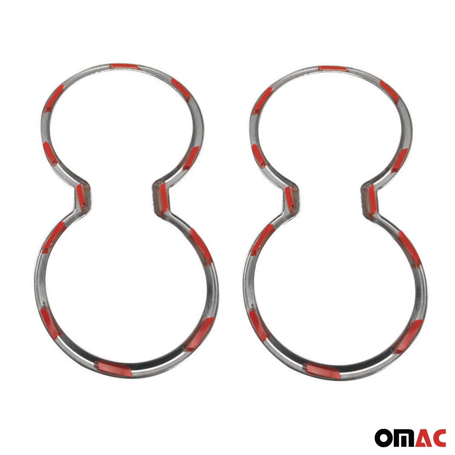 2012-2017 Hyundai Veloster Cup Holder Frame Molding Trim Silver Stainless Steel 2 Pcs