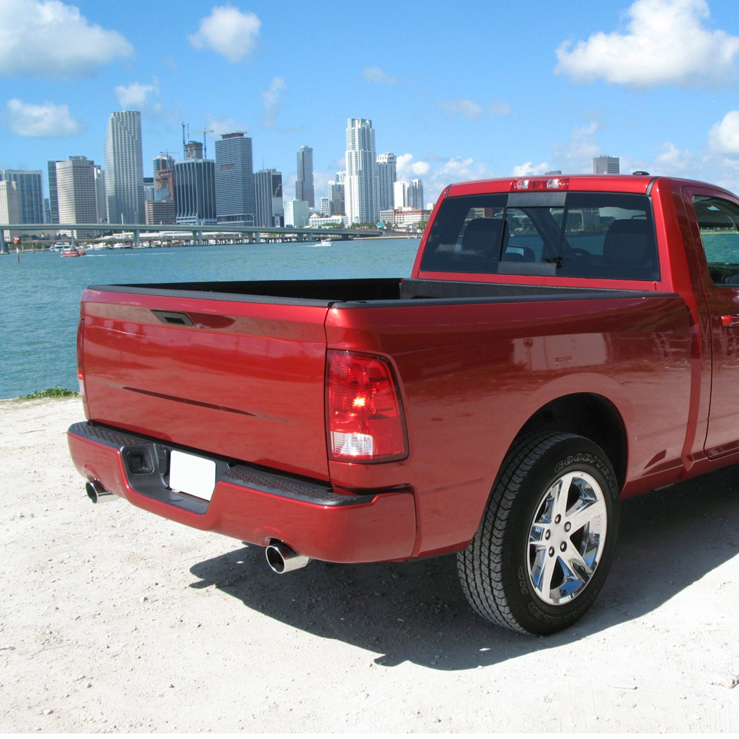 2009-2019 Dodge Ram 1500 2500 3500 ABS Black Tailgate Cap Moulding Cover