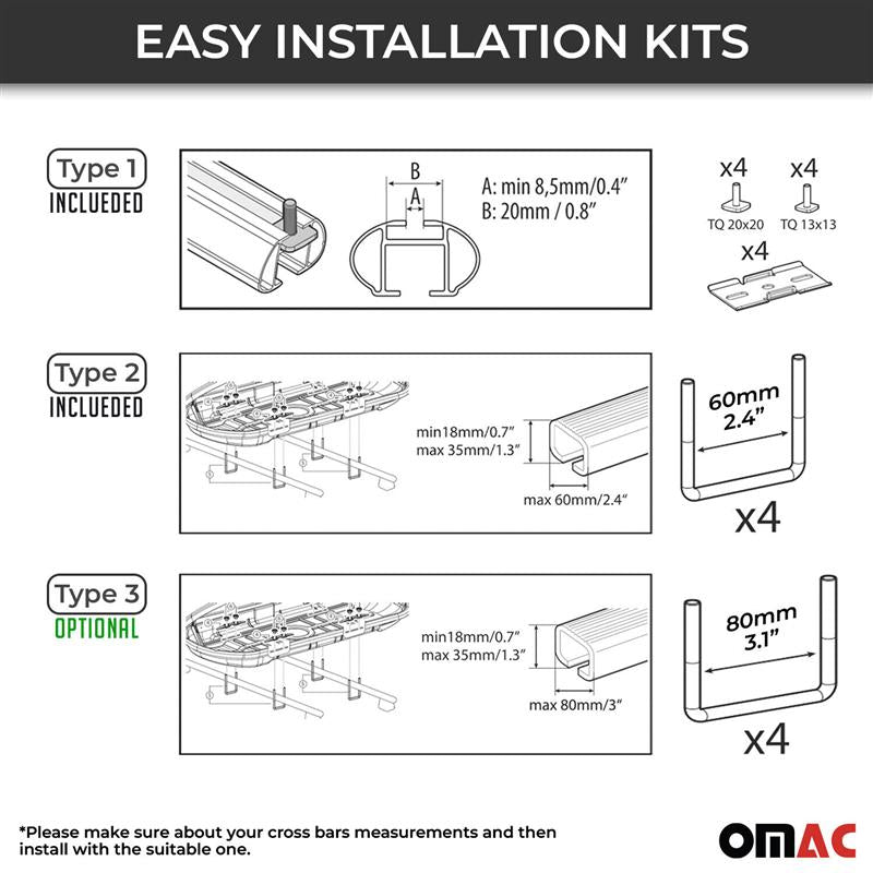 MENABO Car Roof Box Rooftop Cargo Carrier 14 Cubic Storage Box Black Universal
