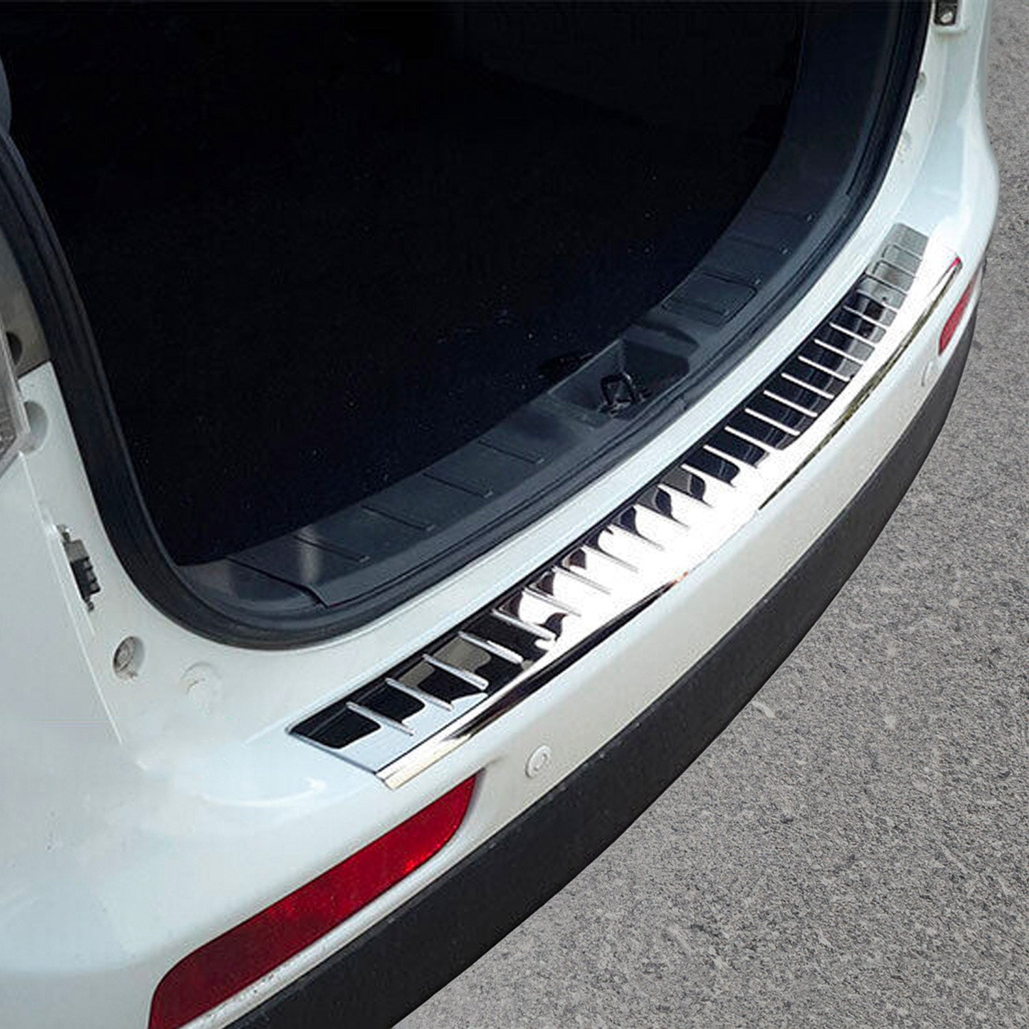 2011-2013 Mitsubishi Outlander Rear Bumper Guard Stainless Steel Glossy