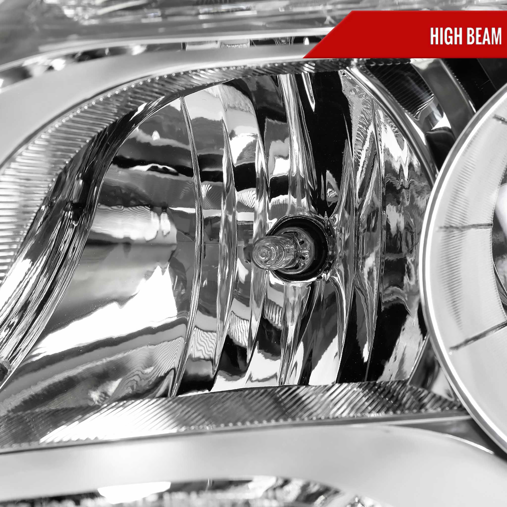 For Chevrolet Equinox 2010-2015 Factory Style Headlights Chrome Housing Clear Lens