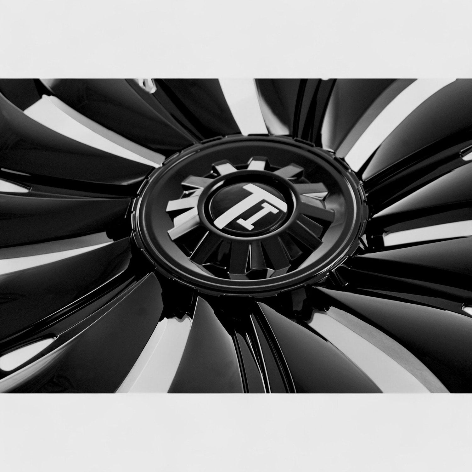 2020-2024 Tesla Y Wheel Cover Hubcaps Gloss Black 4Pcs ABS Plastic