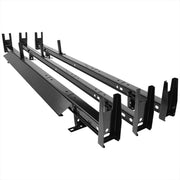 2010-2019 Ford Transit/Nissan NV Glossy Black Steel 3 Bar Roof Ladder Racks