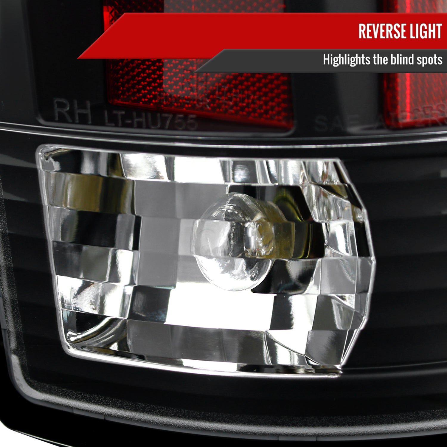 2007-2009 Dodge RAM LED Tail Lights Matte Black Housing/Clear Lens