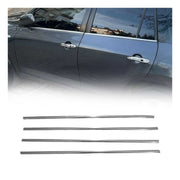 2006-2012 Toyota RAV4 Window Molding Trim Streamer Stainless Steel Silver 4 Pcs
