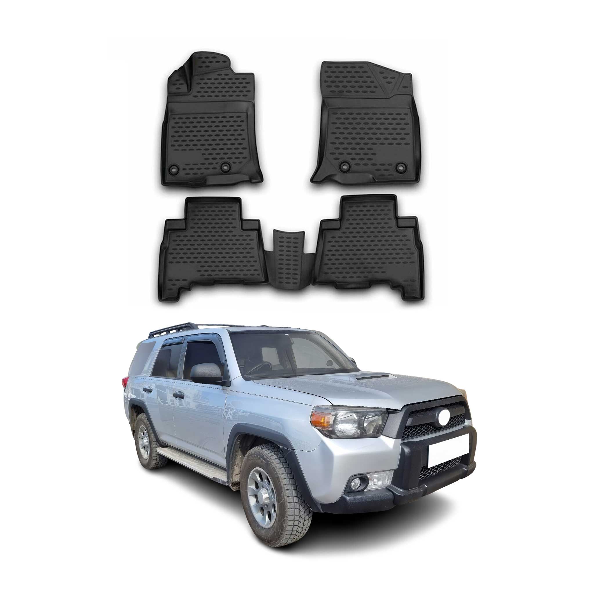 2010-2019 Lexus GX 460 Floor Mats Liners Full Set All Weather Black