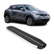 2011-2018 Nissan Juke Running Boards Side Steps Silver & Black