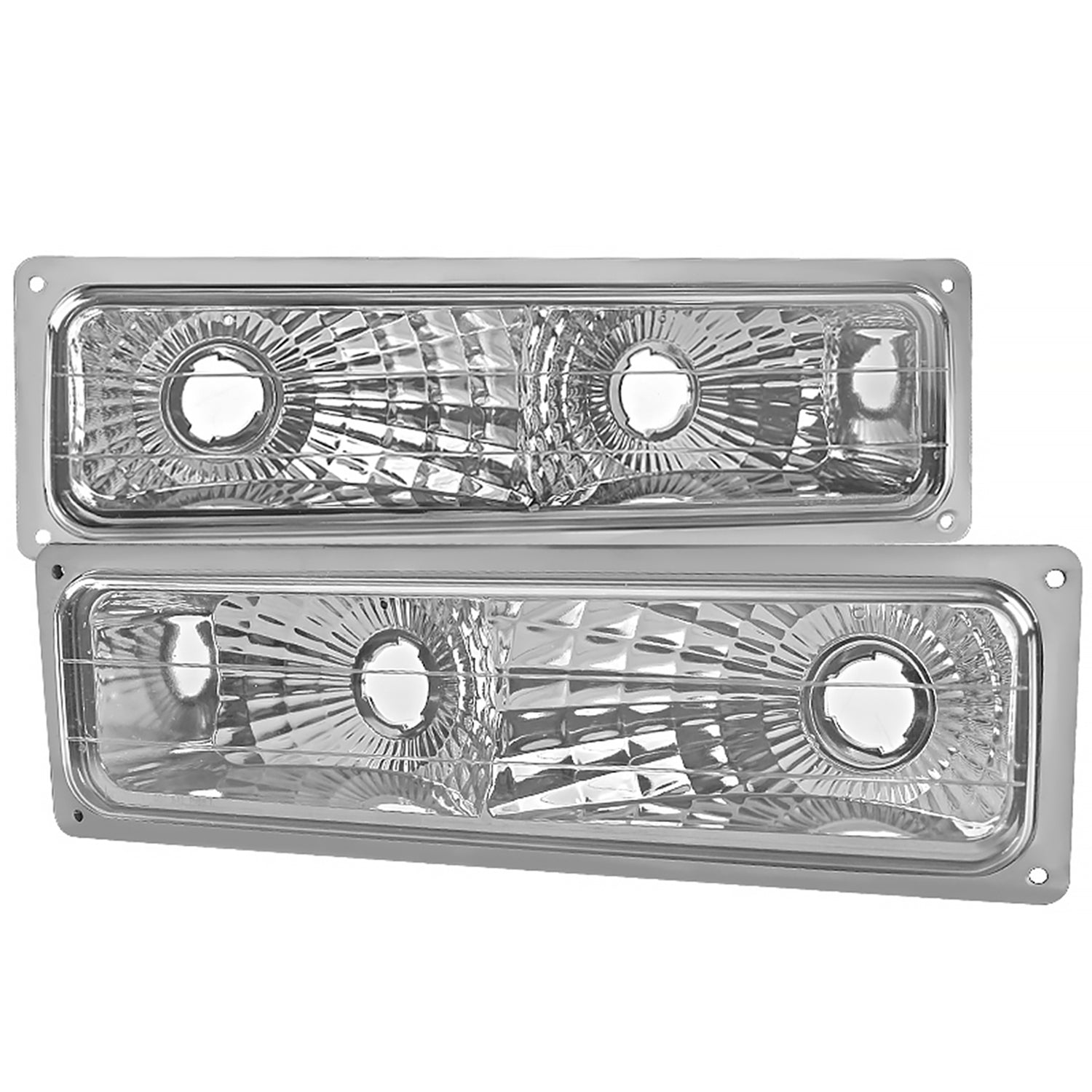 1988-1999 Chevy Suburban/Silverado/Tahoe/Sierra/Yukon Bumper Lights Chrome