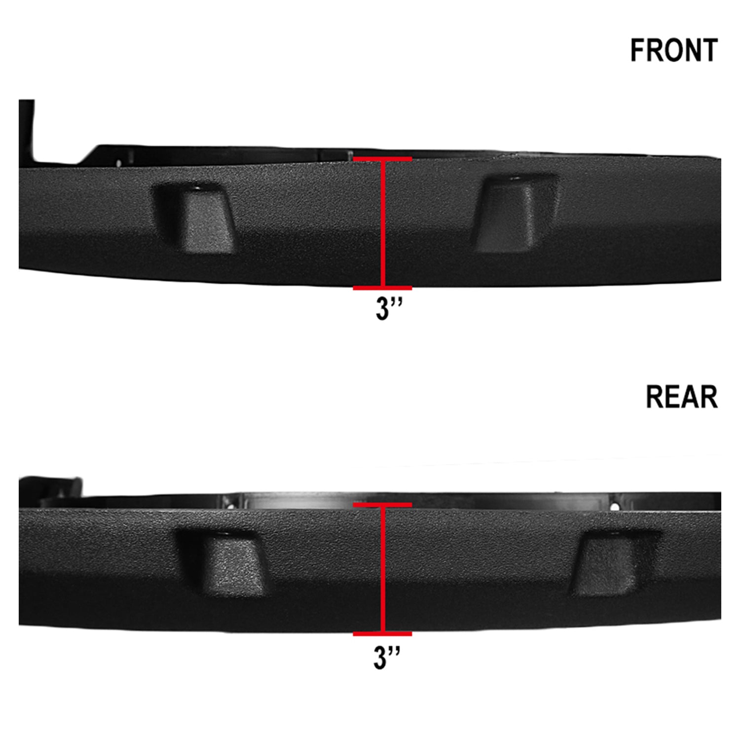 2009-2014 Ford F-150 Styleside Textured Rivet Style Fender Flares