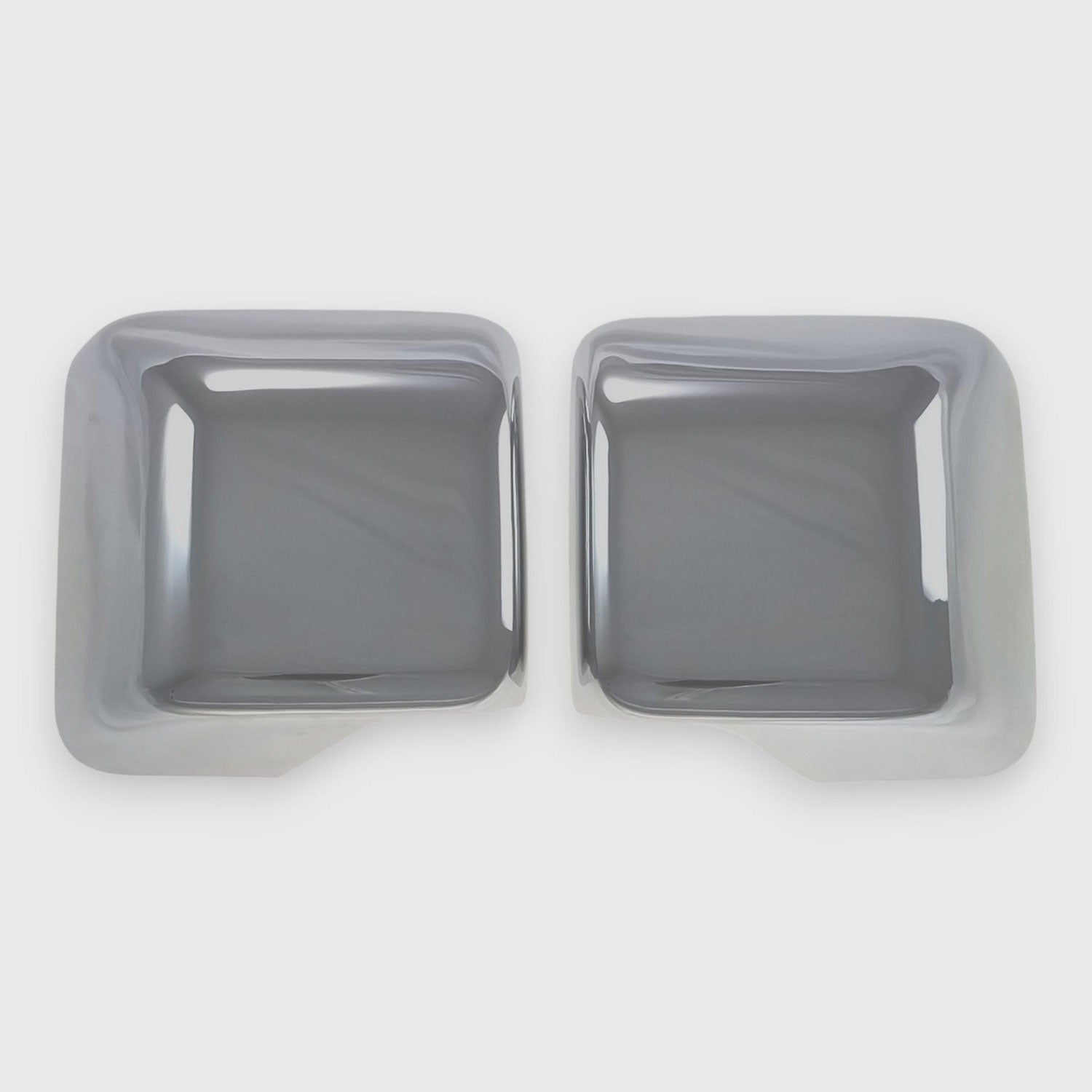 2018-2025 Jeep Wrangler JL Mirror Cover Caps Chrome 2Pcs ABS Plastic