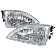 1994-1998 Ford Mustang Factory Style Headlights Chrome Housing/Clear Lens