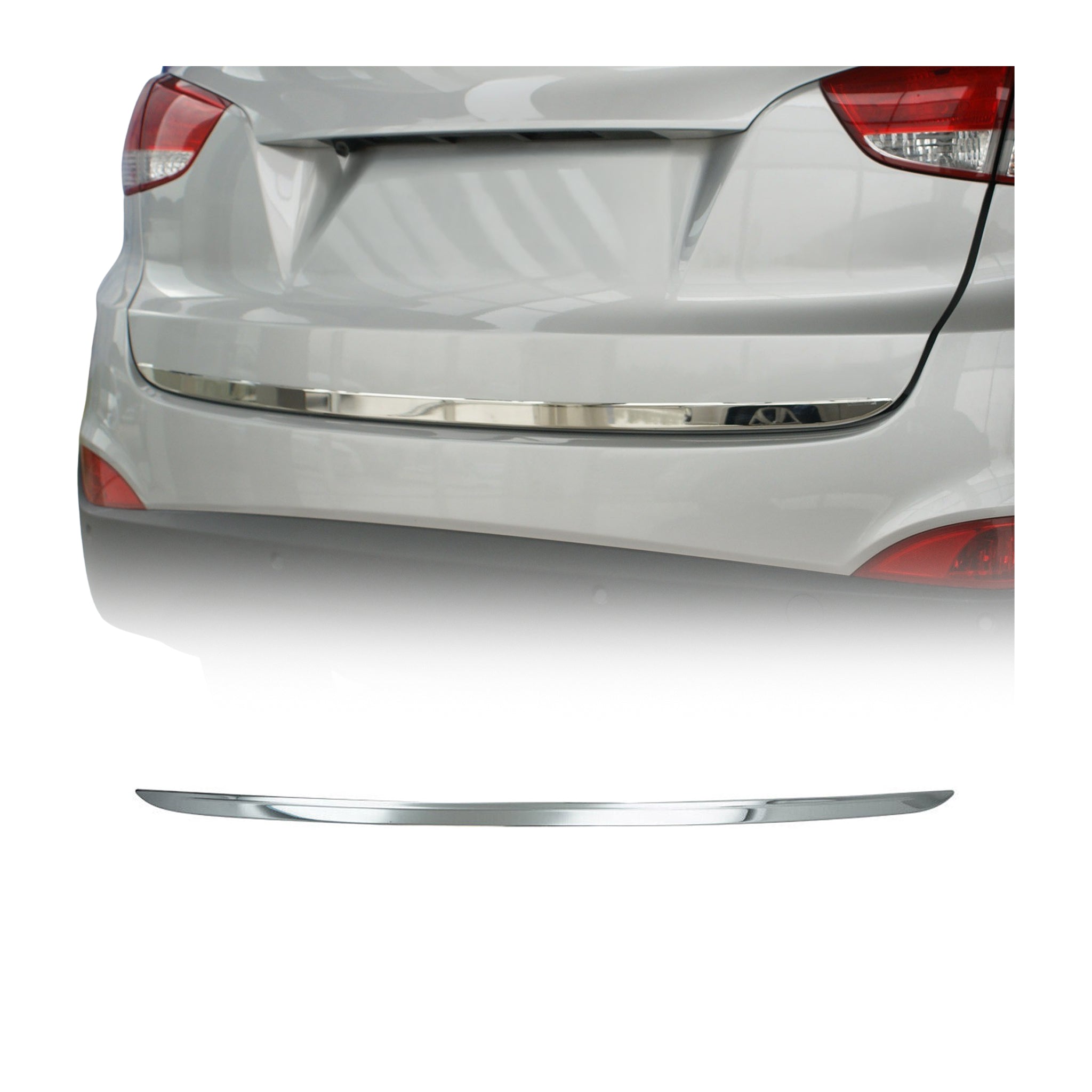 2010-2015 Hyundai Tucson Rear Trunk Molding Trim Stainless Steel Silver 1Pc