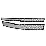 2014-2015 Chevy Silerado 1500 Rivet Style Black S.Steel 2PC Mesh Grille Insert