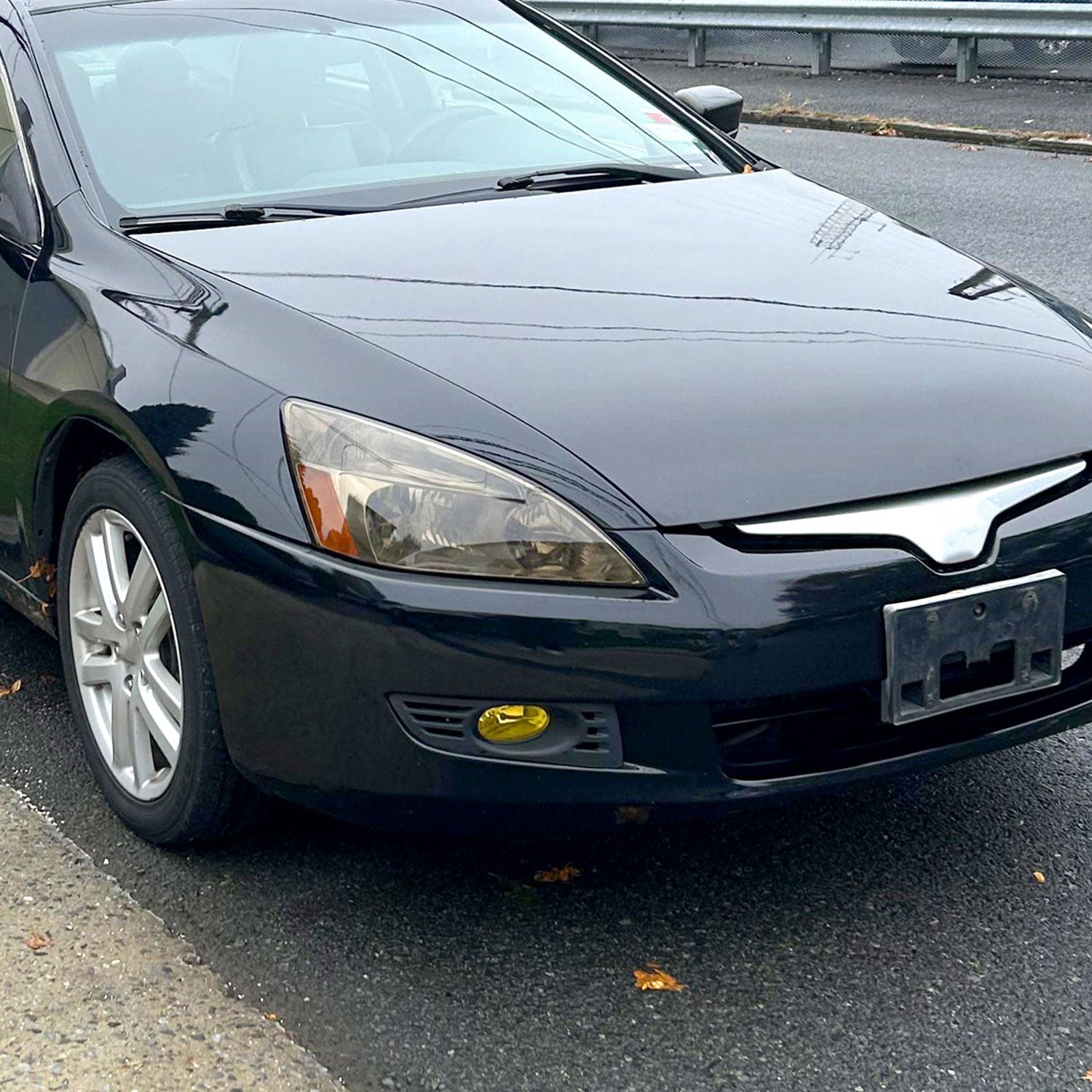 2003-2005 Honda Accord Coupe H11 Fog Lights Kit Chrome Housing/Yellow Lens