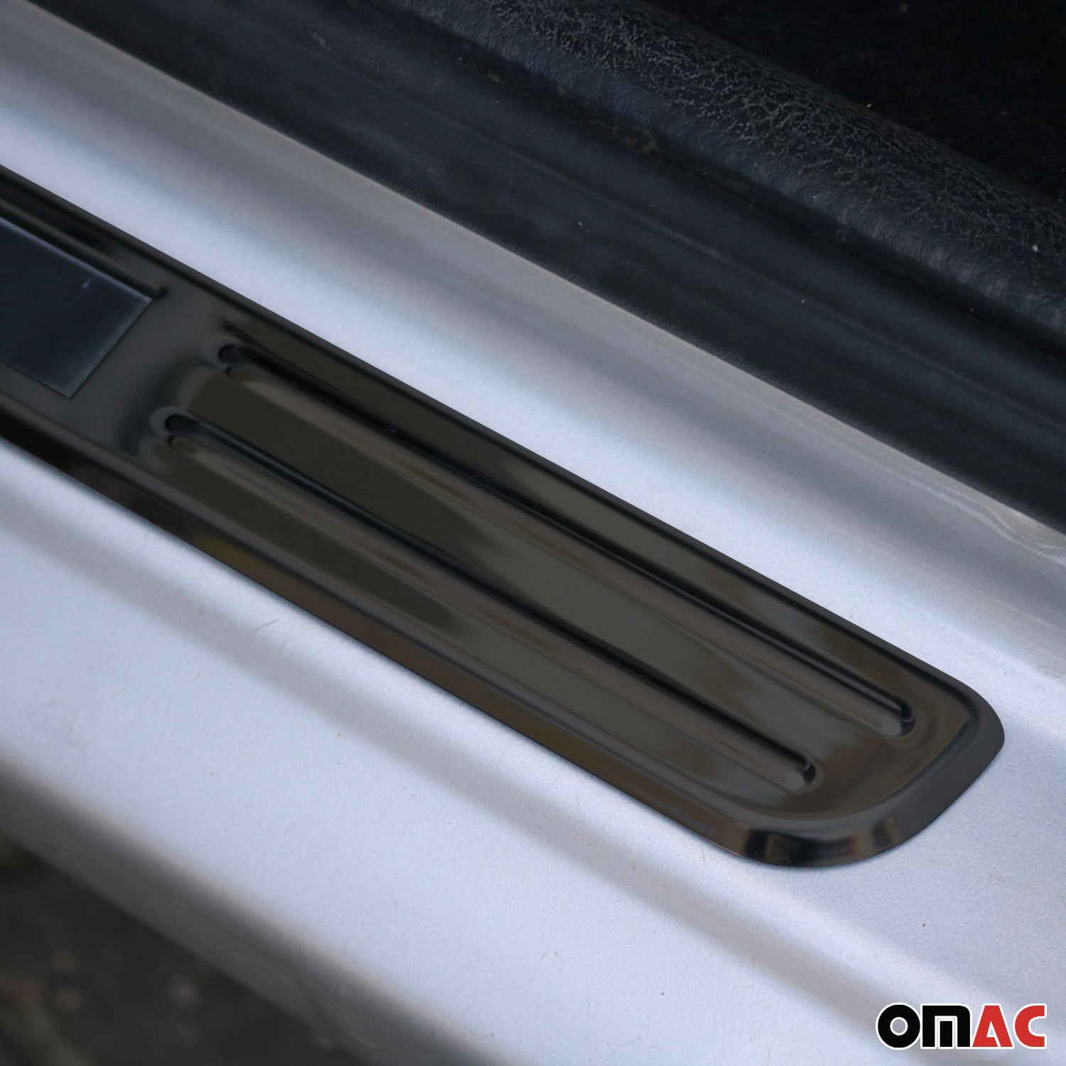 2018-2024 VW Tiguan Door Sill Scuff Plate Illuminated Sport Stainless Steel Dark 4 Pcs