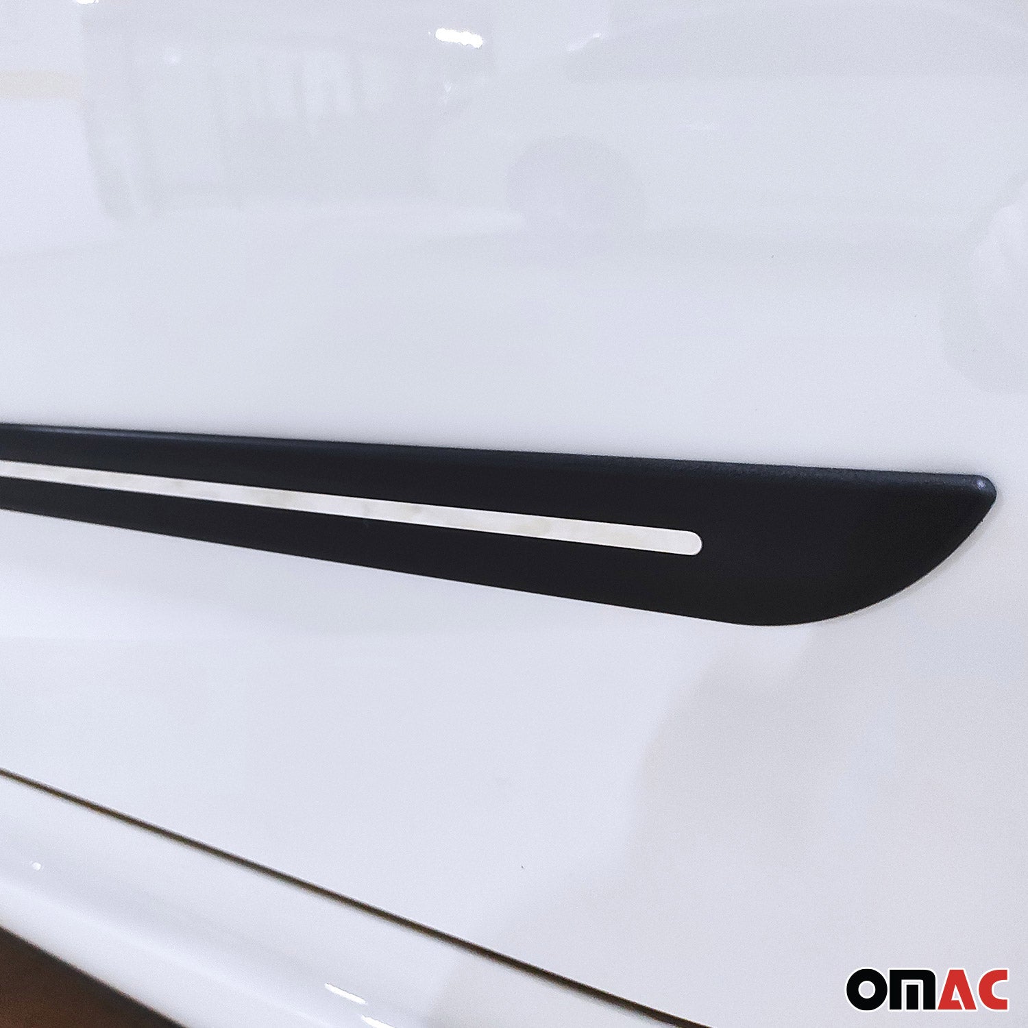 GMC Side Door Molding Trim Skirt Garnish Stainless Steel Silver 4 Pcs