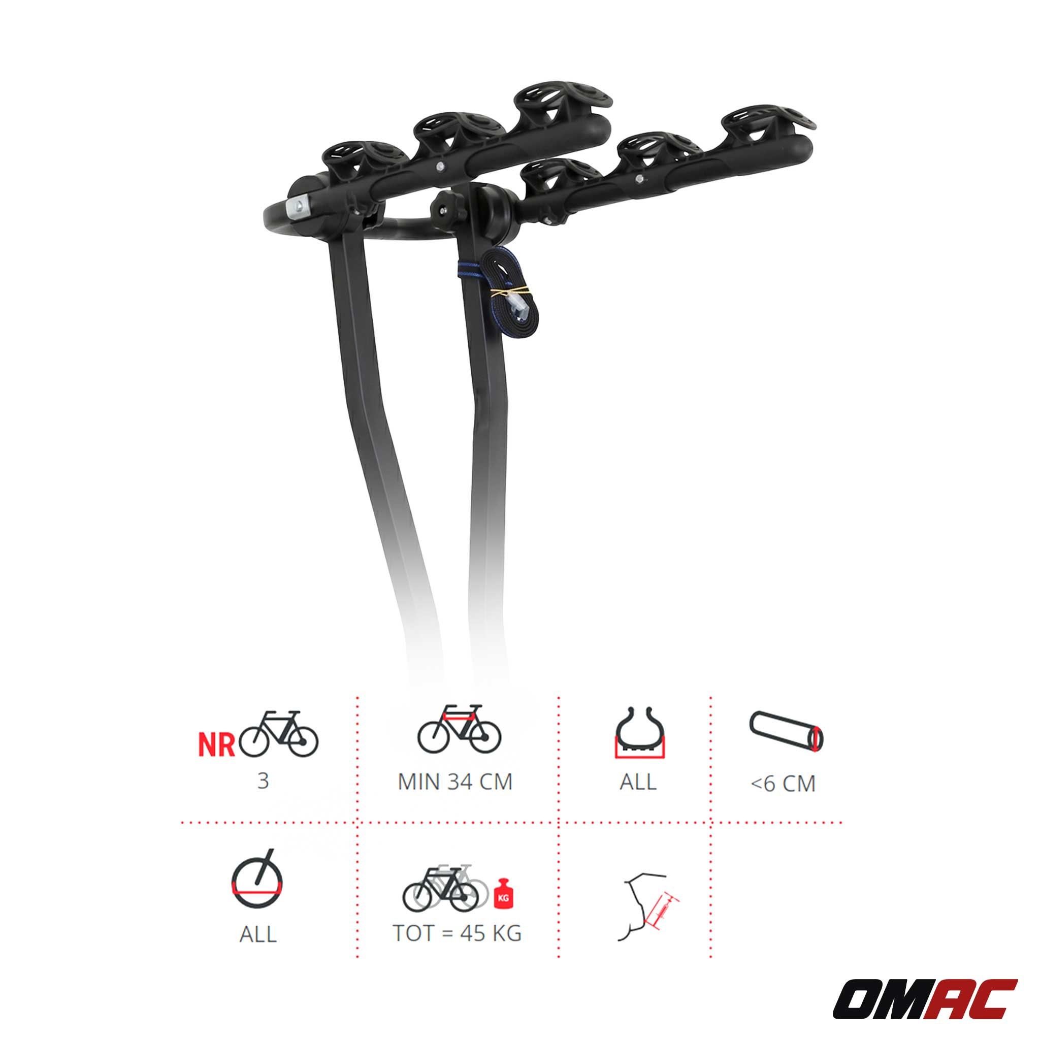 G3 Hitch Bike Rack 3 Bikes 2-Inch Receiver Entry Level