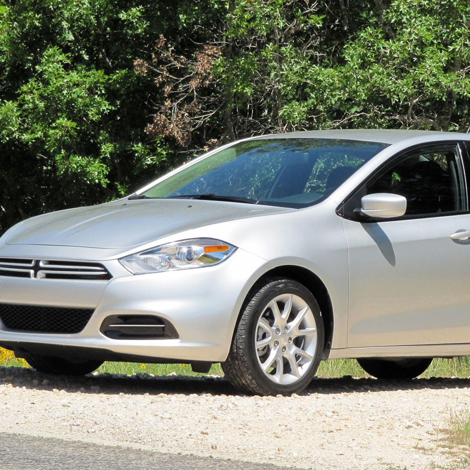 2013-2016 Dodge Dart Factory Headlights w/Projector High/Low Beam Chrome/Clear