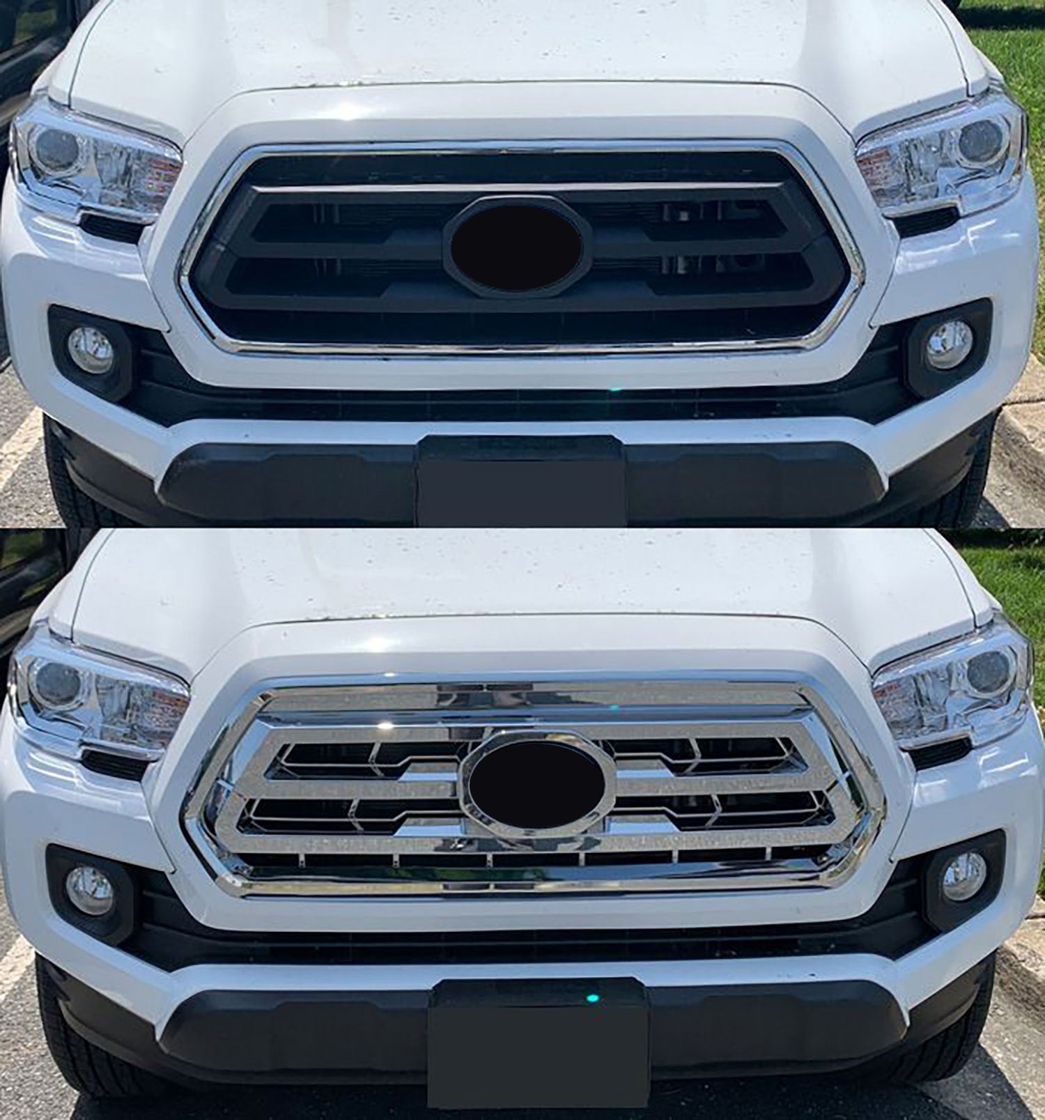 2020-2024 Toyota Tacoma Grille Overlay Chrome 1Pcs ABS Plastic