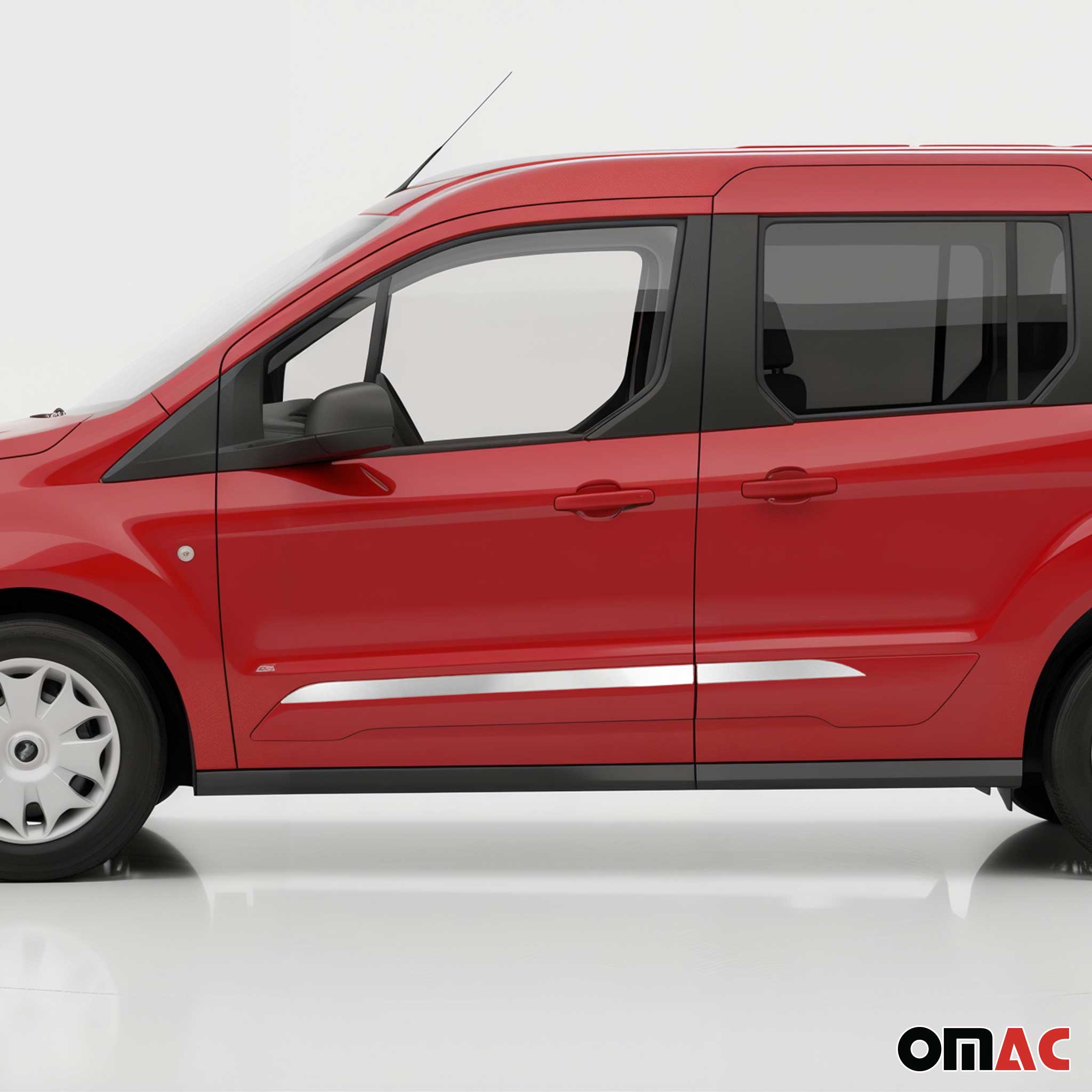 2014-2019 Ford Transit Connect Side Door Molding Trim Stainless Steel Silver 4x