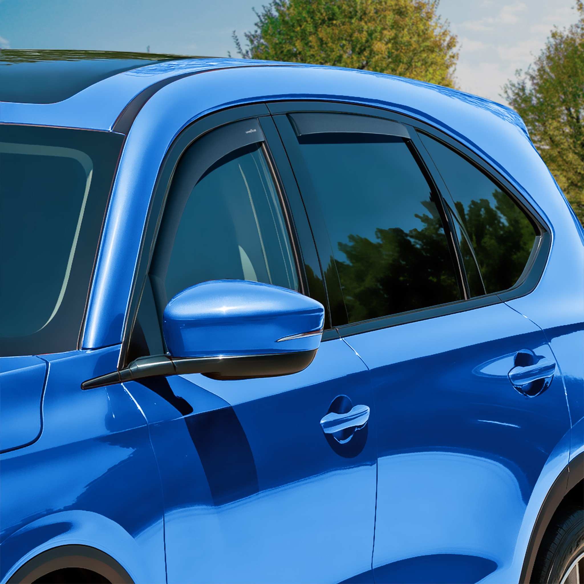 Goodyear Wind Deflectors for Acura MDX 2022-2026 In-channel Premium Smoke 4Pcs