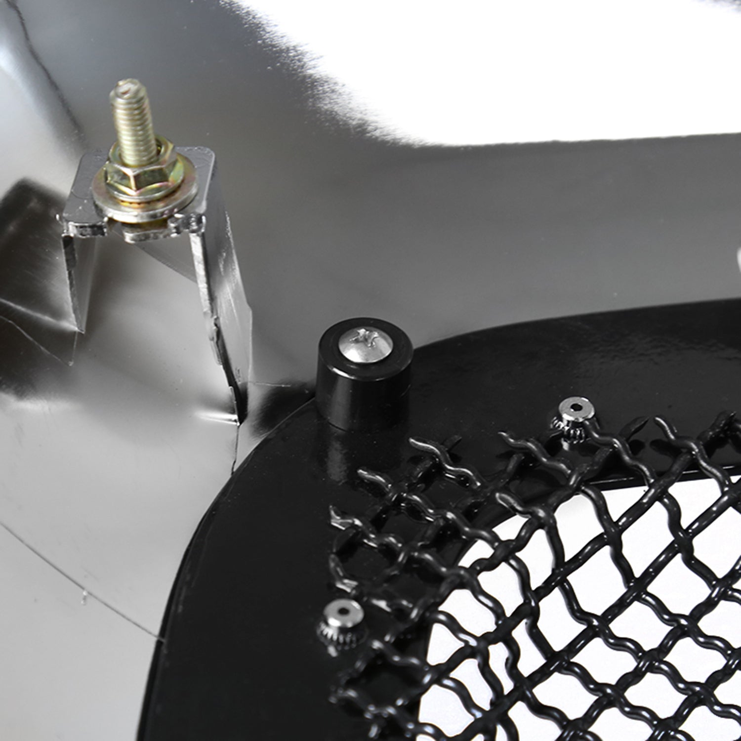 2006-2008 Dodge RAM Chrome ABS Rivet Style Grille w/ Stainless Steel Mesh