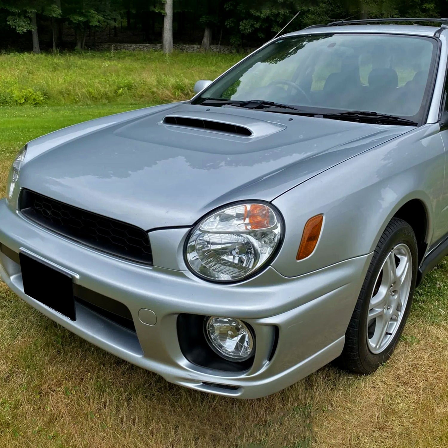 2002-2003 Subaru Impreza OEM Replacement Headlights Chrome/Clear Lens