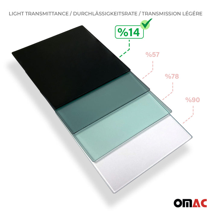 Sliding Window Glass For Ram Promaster 2014-2024 Front Left Side L2 L3 L4 Black