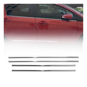 2013-2020 Toyota Yaris Window Molding Trim Streamer Stainless Steel Silver 4 Pcs