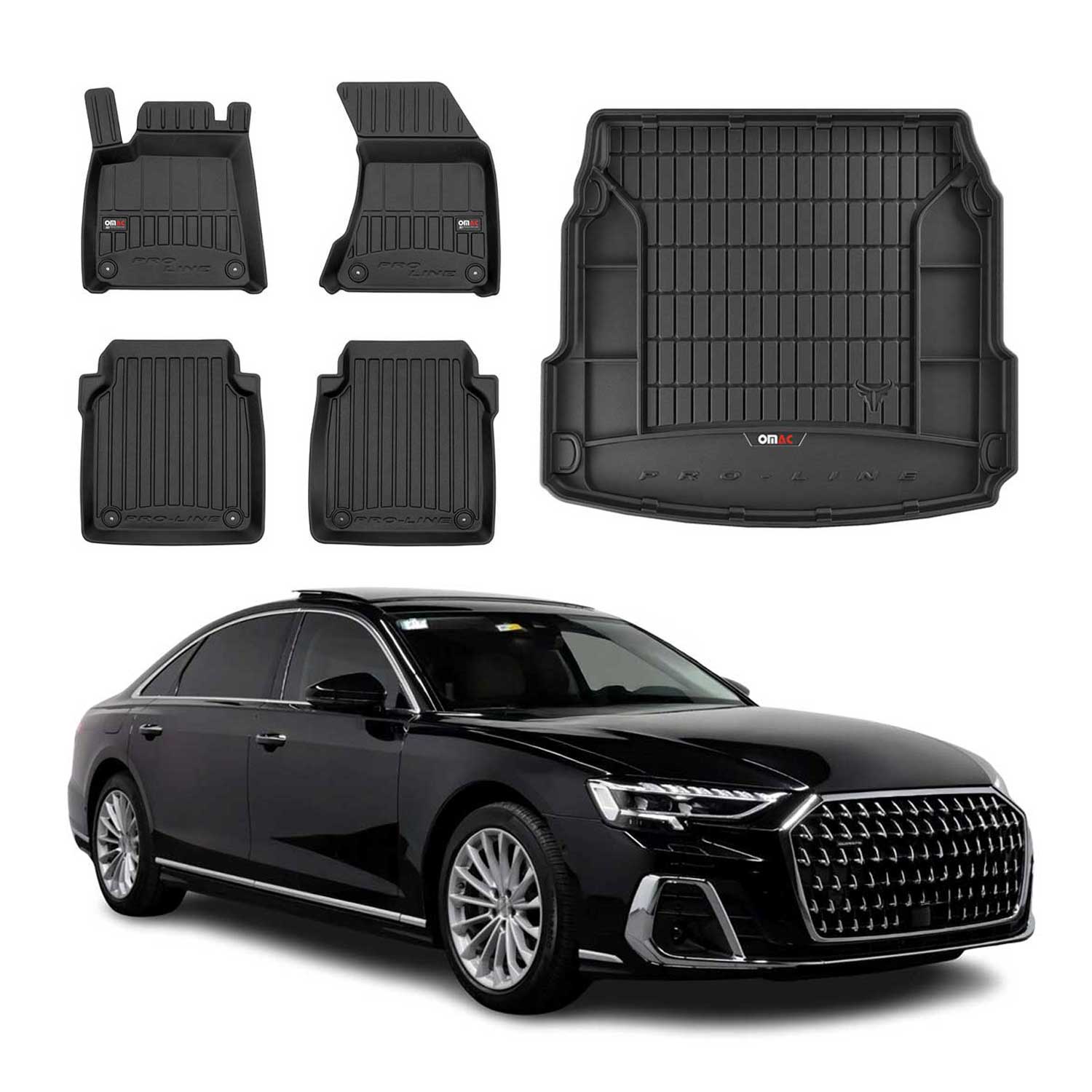 2019-2024 Audi A8 S8 L Sedan OMAC Premium Floor Mats & Cargo Liners