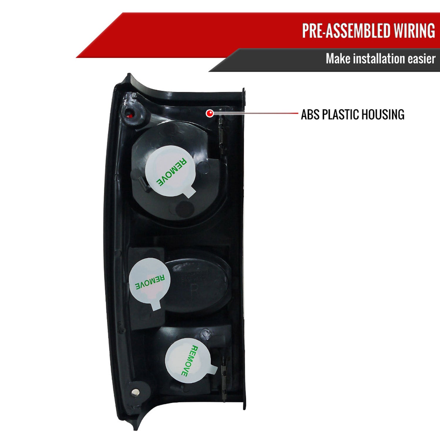 1982-1994 Chevy S10/Blazer GMC S15/Sonoma Tail Lights Chrome/Red Clear Lens