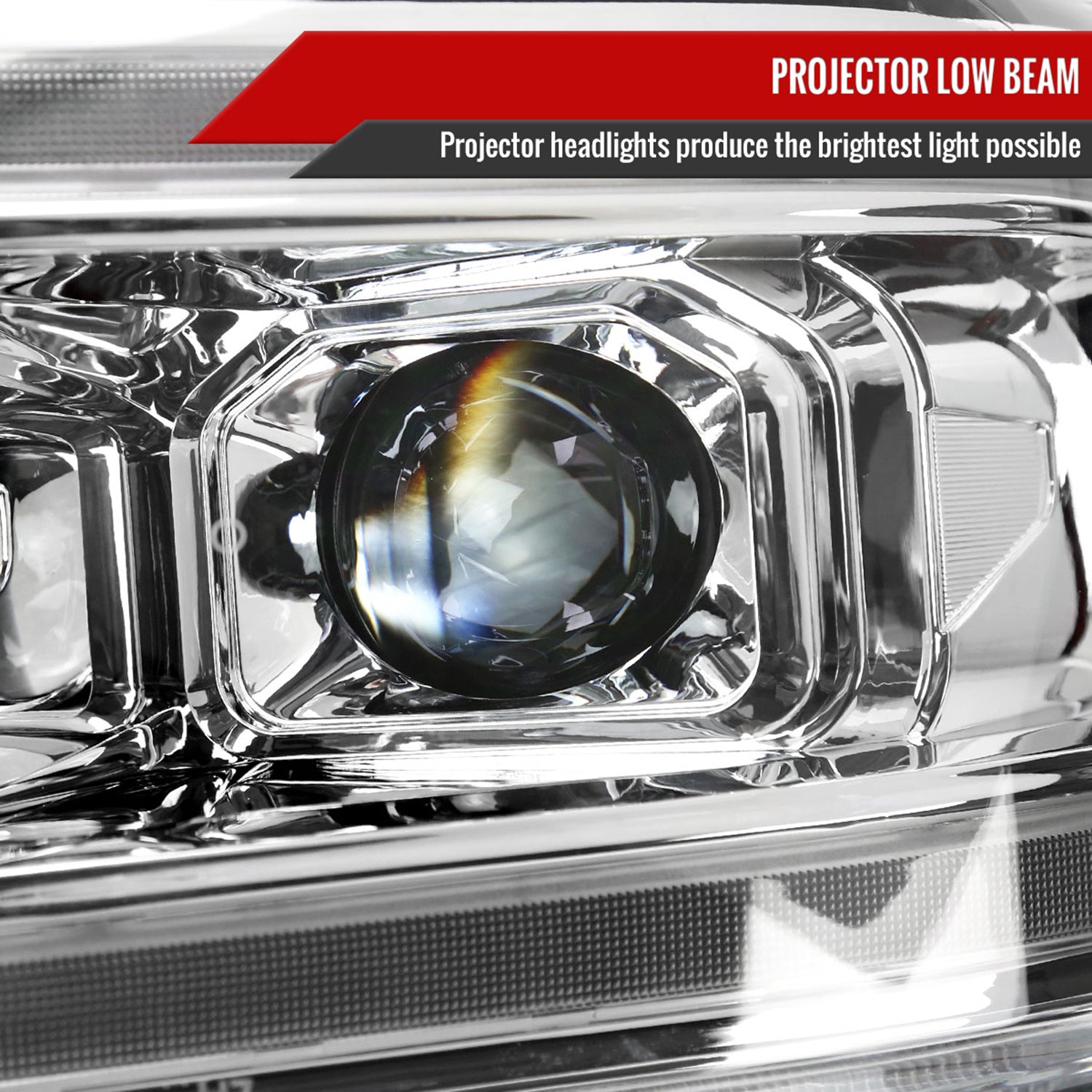 2019-2024 Dodge RAM 2500/3500/4500/5500 LED Signal Projector Headlights Chrome