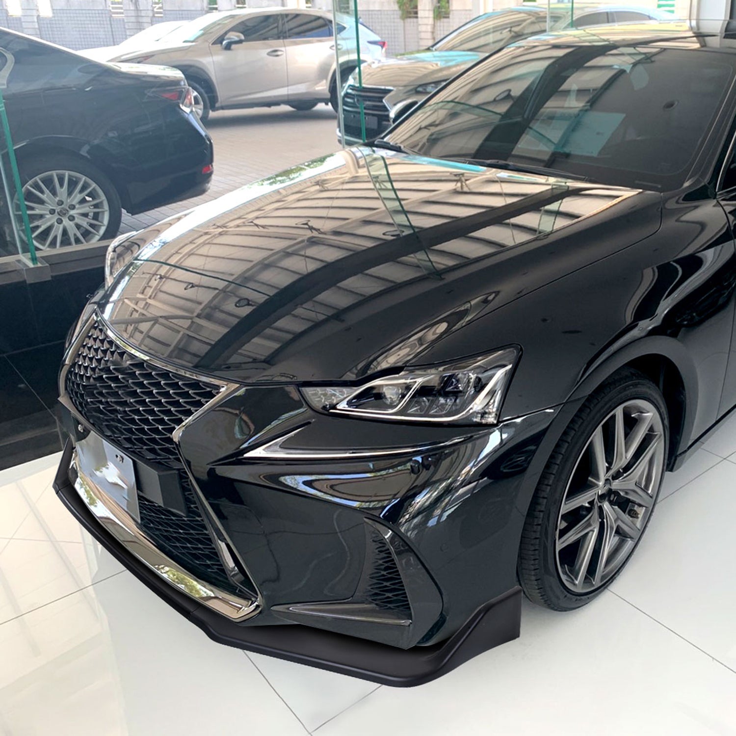 2017-2020 Lexus IS200t/IS300/IS350 Matte Black Front Bumper Lip Splitter Kit