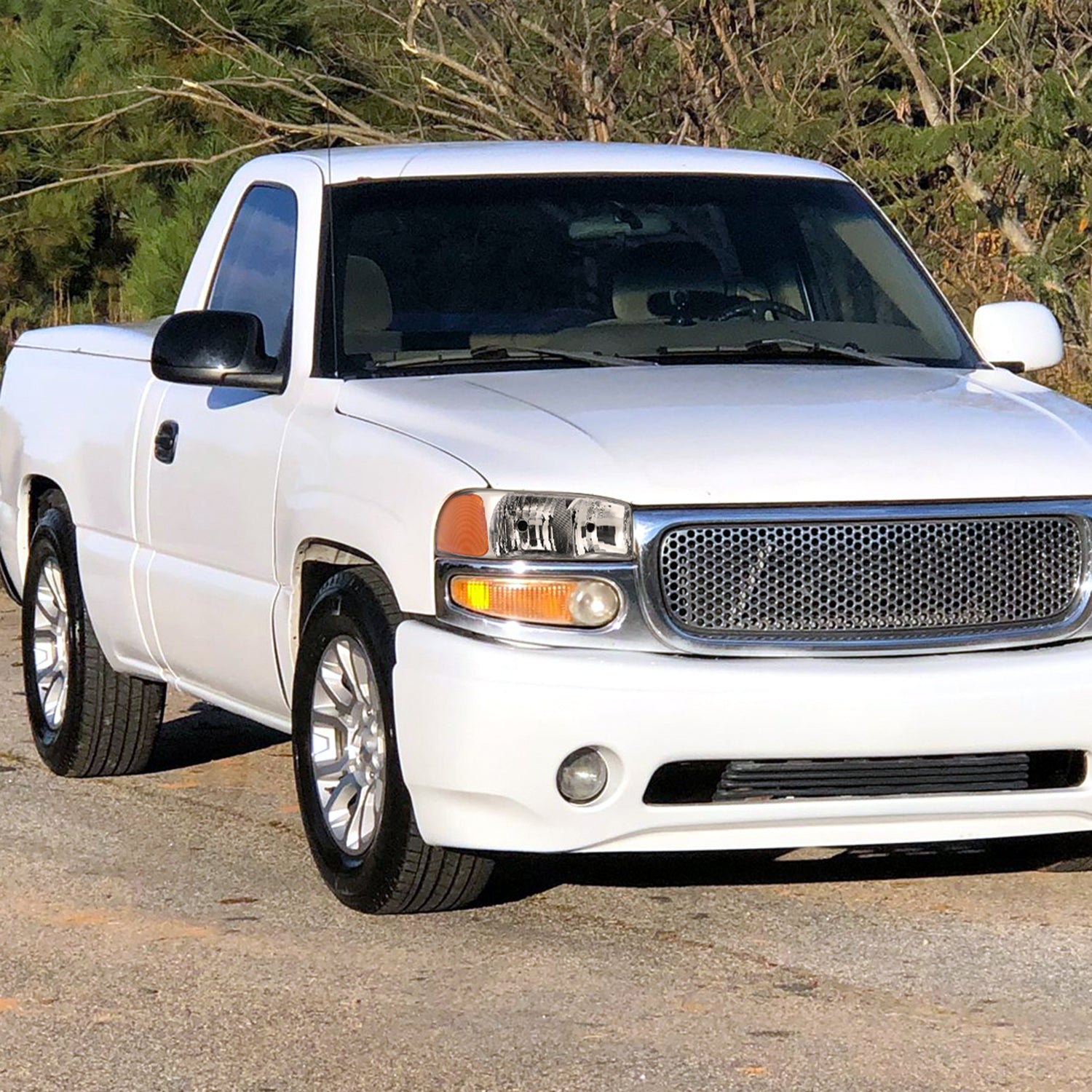 1999-2006 GMC Sierra 1500/2500/3500 Yukon/ XL Headlights&Bumper Lights Chrome