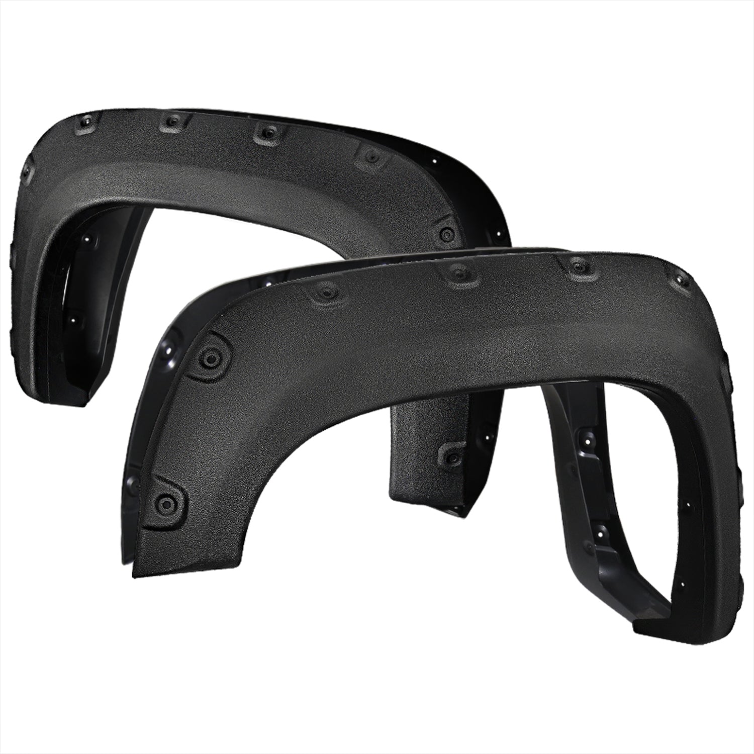 2007-2013 GMC Sierra 1500 Fleetside Textured Rivet Style Fender Flares