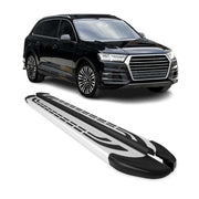 2017-2025 Audi Q7 Running Boards Side Steps Silver