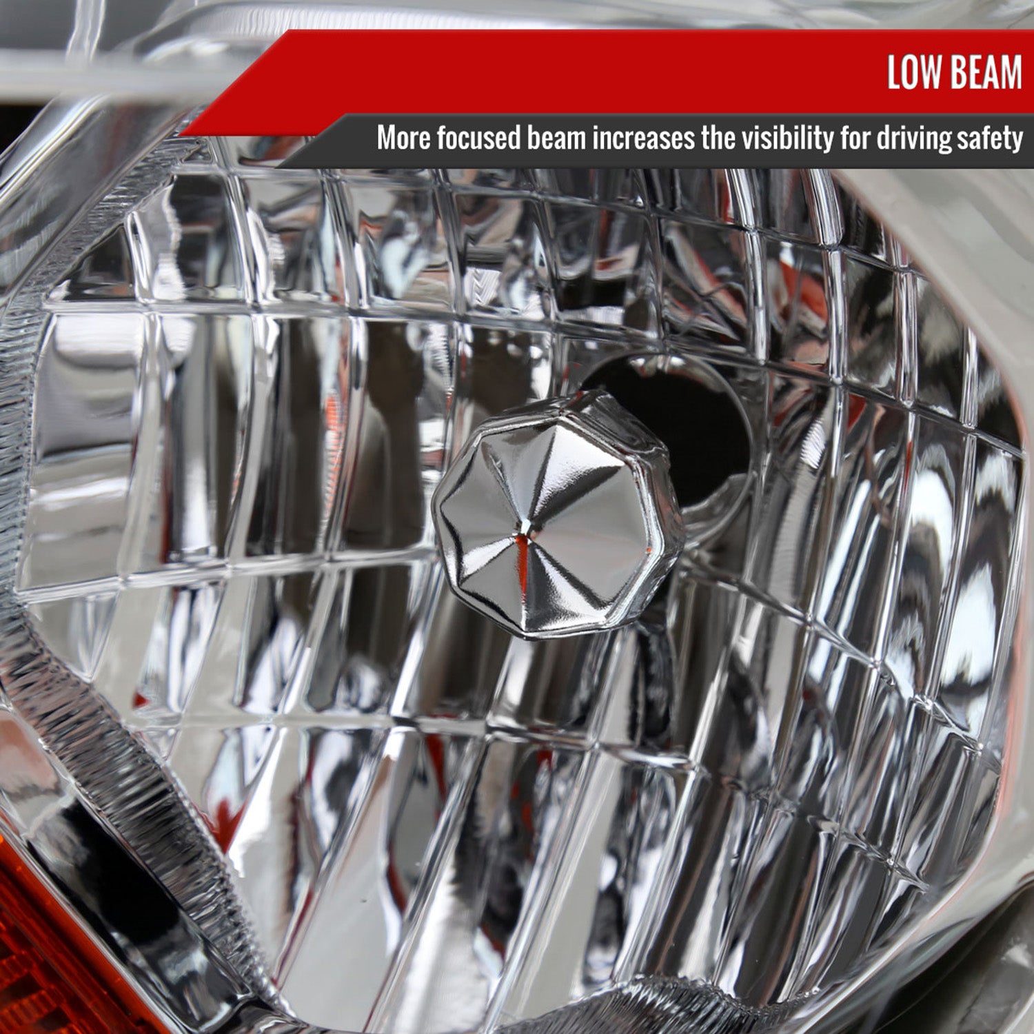 2019-2022 Ford Ranger XL/XLT Factory Style Halogen Headlights Chrome/Clear