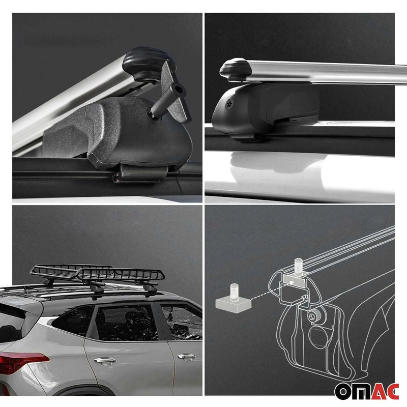 2024 Kia EV9 Roof Rack Cross Bars Silver