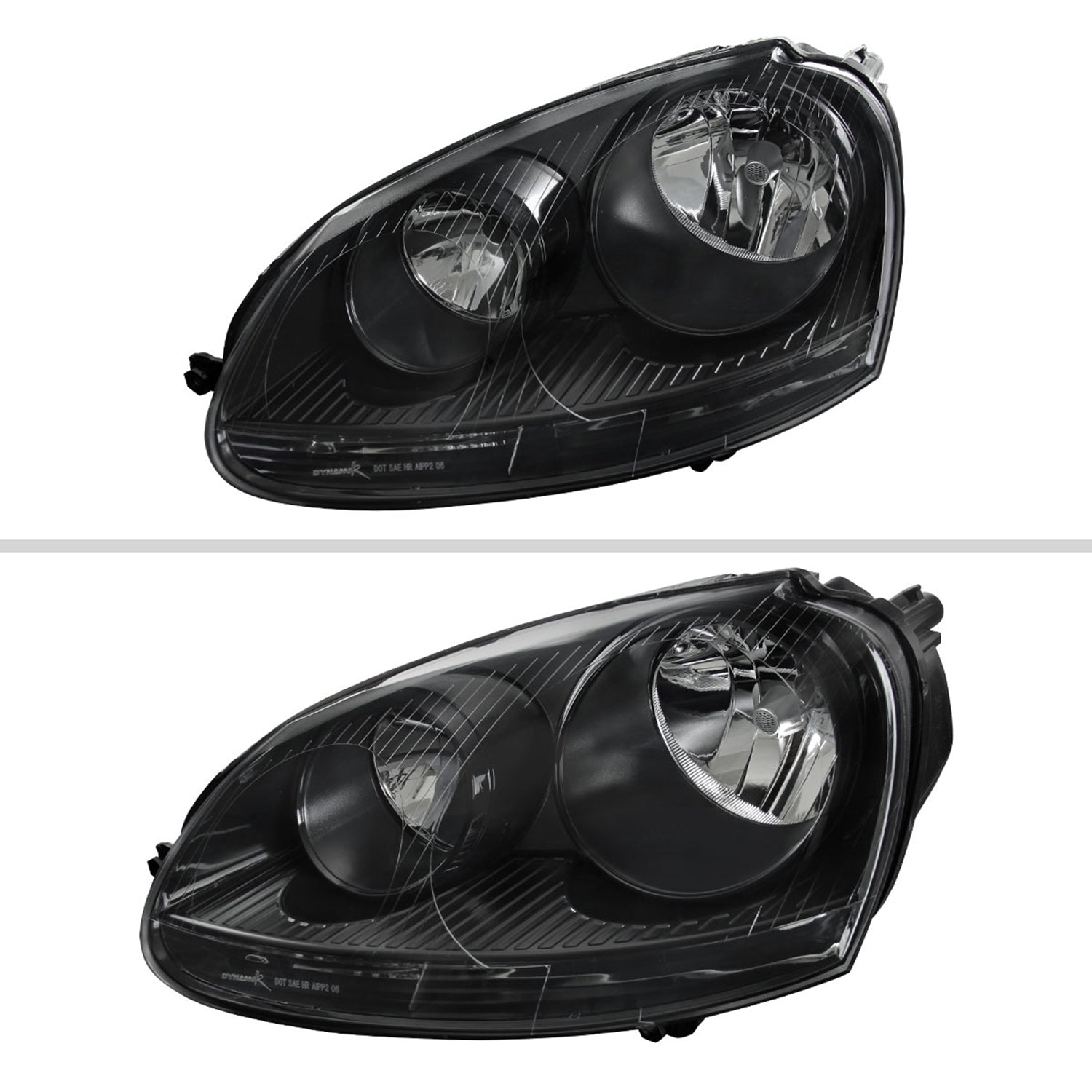 2005-2010 VW Golf Mk5 /Jetta/Rabbit Factory Headlights P21W Signal Bulbs Black