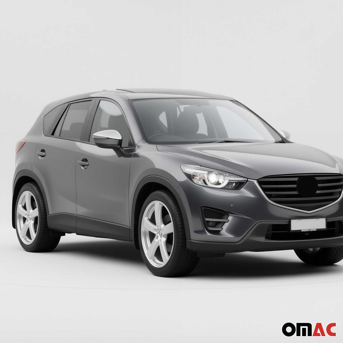 2017-2025 Mazda CX-5 2.gen Side Mirror Cover Caps Chrome Silver 2 Pcs