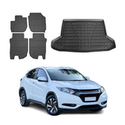 2016-2022 Honda HR-V Floor Mats & Cargo Liner Full Set All Weather Black