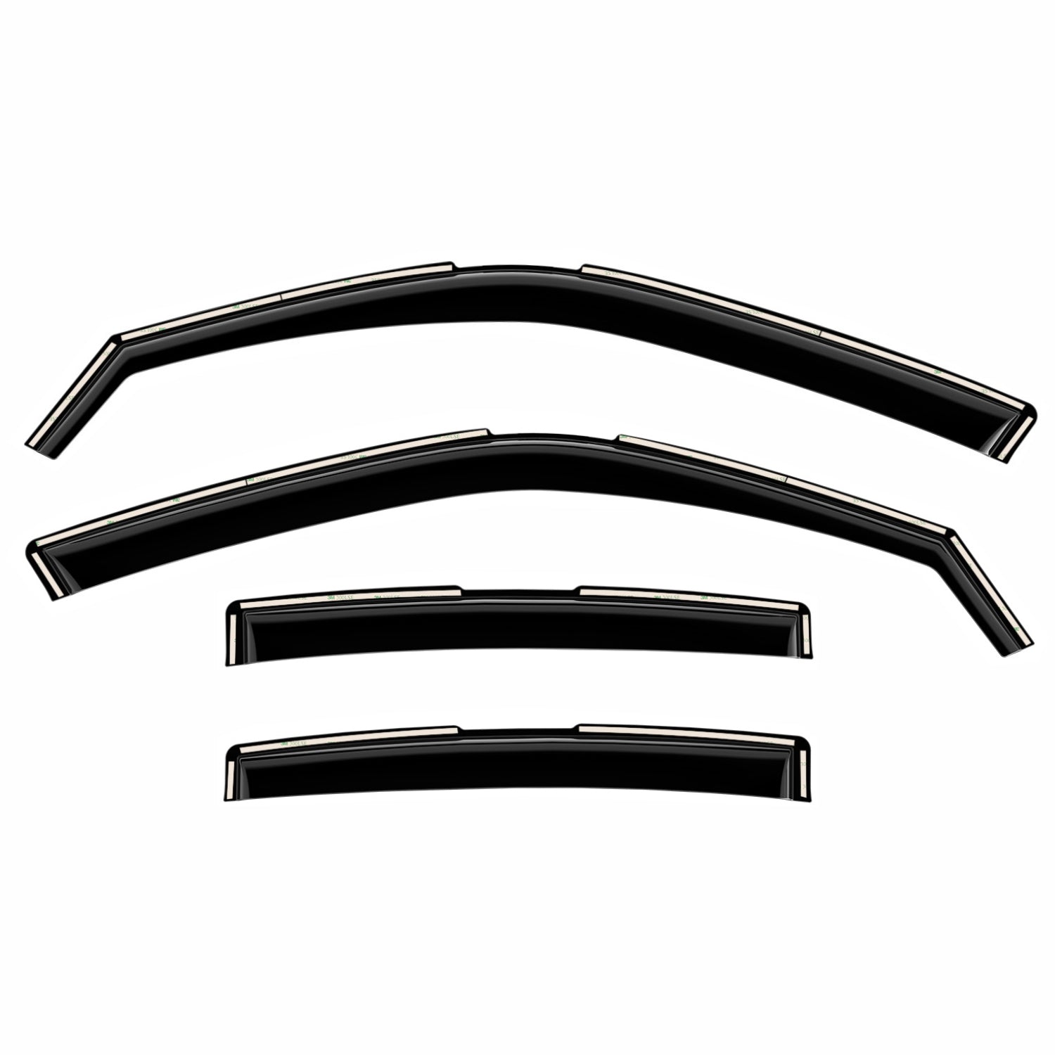 Clim Art Wind Deflectors for Toyota Tundra 2022-2025 Double Cab Shatterproof 4x