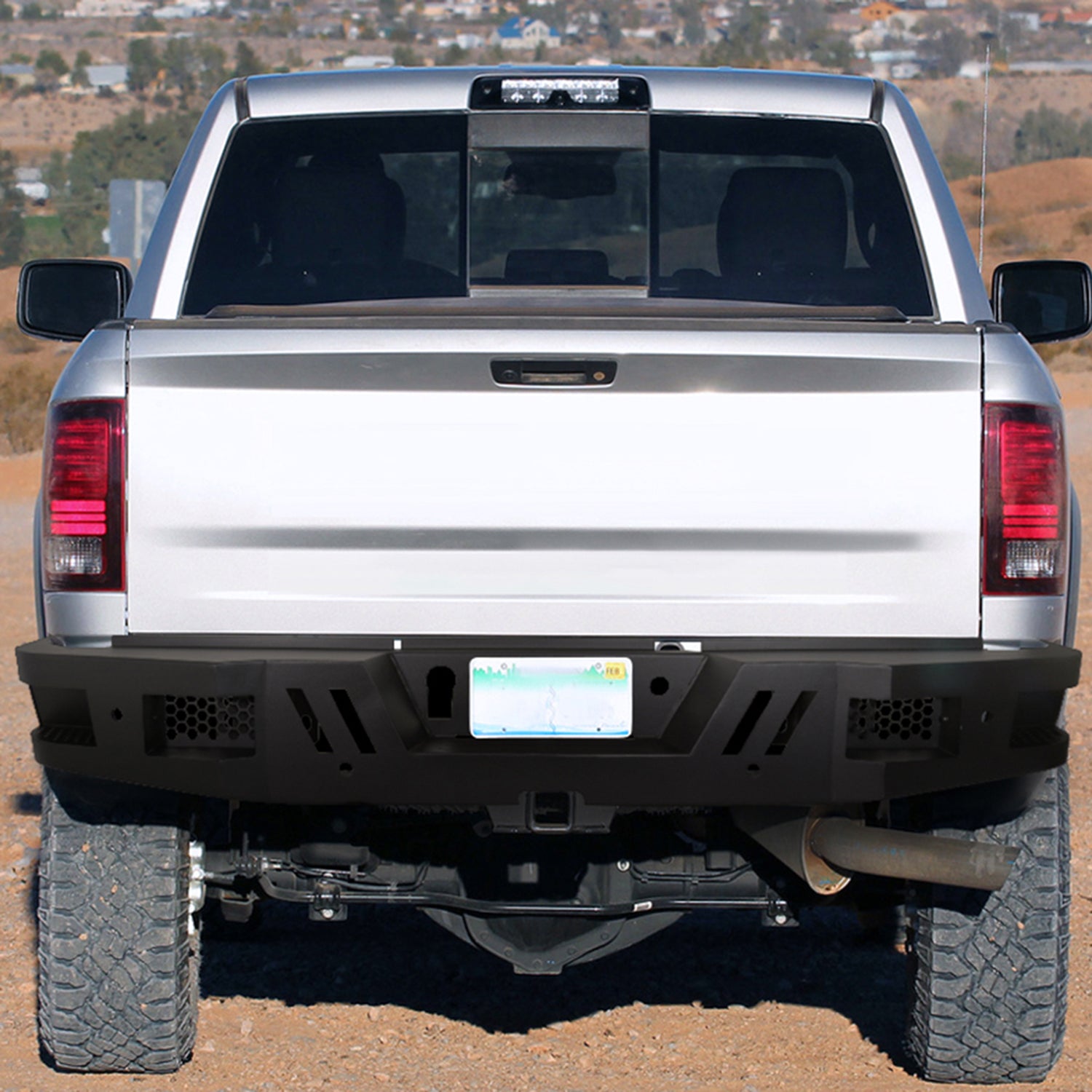 2010-2024 Dodge RAM 2500/3500 Black Heavy Duty Steel Rear Step Bumper