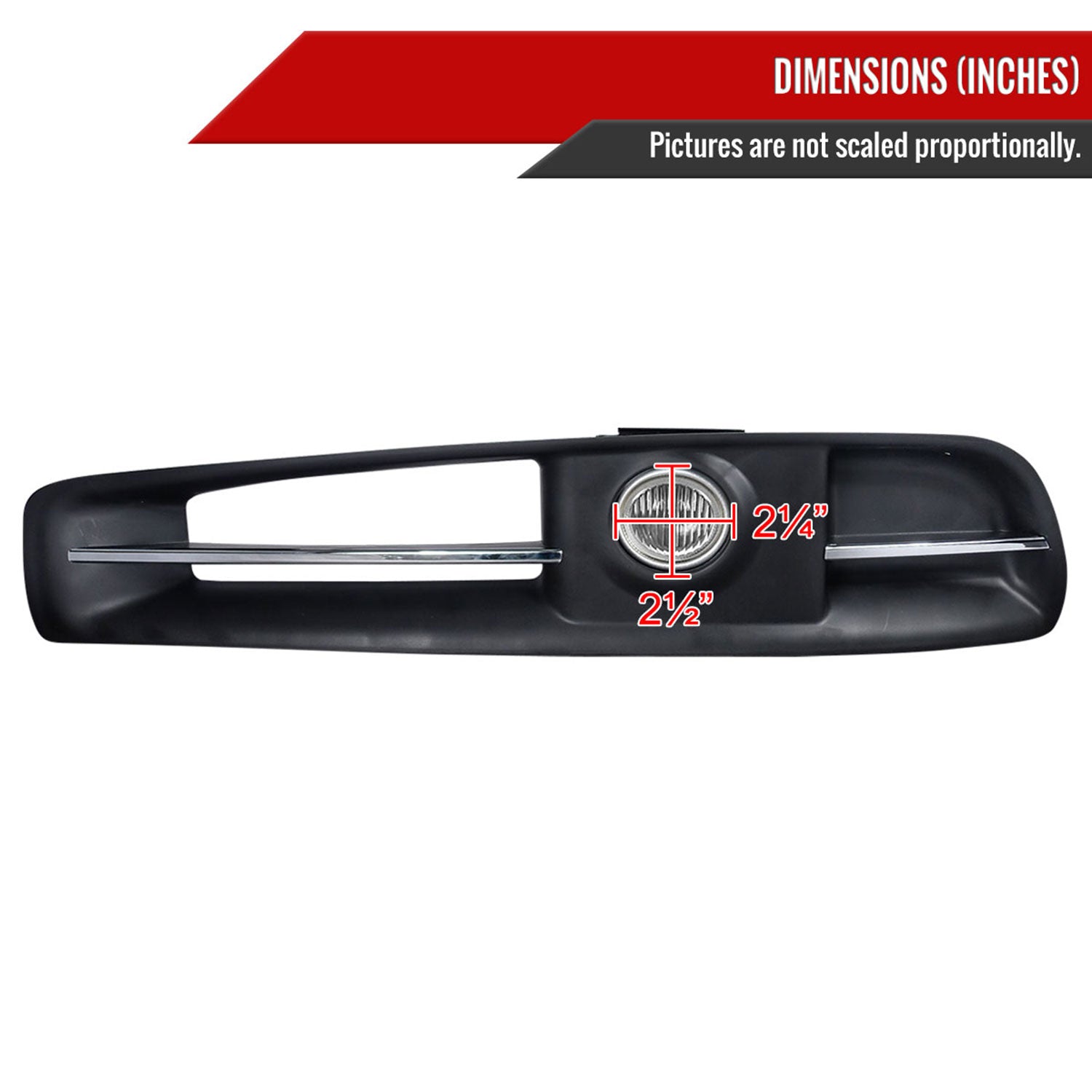 2003-2005 Infiniti G35 Coupe H3 Fog Lights Kit Chrome Housing/Clear Lens