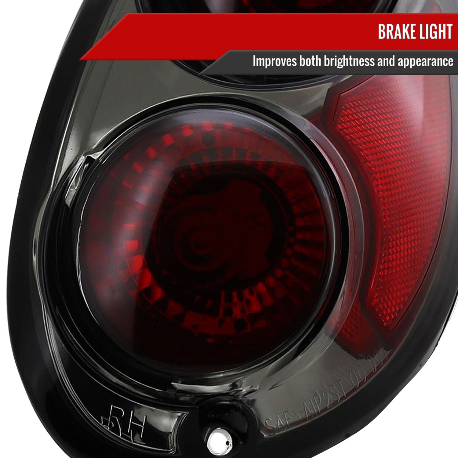 2001-2005 Chrysler PT Cruiser Tail Lights Chrome Housing/Smoke Lens