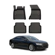 2010-2017 Audi A8 Standart Premium Floor Mats Liners Full Set All Weather Heavy Duty